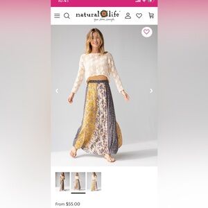 Natural life Valentina Maxi skirt size small - new without tags - never worn